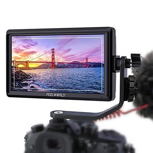  FEELWORLD FW568 5.5 Inch 4K DSLR Camera Field Monitor IPS Full HD 1920x1080 Support HDMI Input Output Tilt Arm