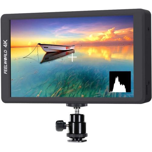  FEELWORLD F570 5.7 inch DSLR on Camera Field Monitor Small HD Focus Video Assist IPS Full HD 1920x1080 Support 4K HDMI Input Output Rugged Aluminum Housing