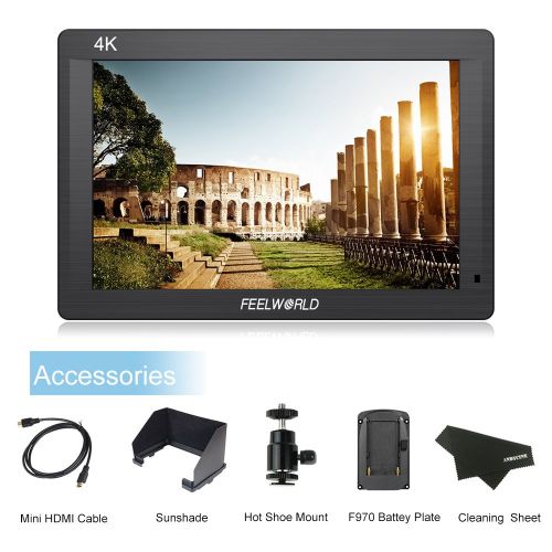  FEELWORLD FH7 Full HD 7 Inch IPS On Camera Field Monitor with Carrying Case Kit Support 4K HDMI InputOutput 1200:1 Contrast 160 Degree Viewing Angels for Sony Canon Nikon Panasoni