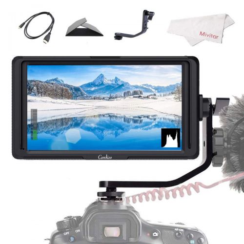  FEELWORLD Feelworld CK5 5 Inch DSLR Camera Field Monitor IPS Full HD 1920x1080 Support 4K HDMI Input Output Tilt Arm Power Output On Camera Video Monitor