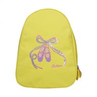 FEESHOW Girls Kids Ballet Dance Backpack Shoes Embroidered School Shoulder Bag