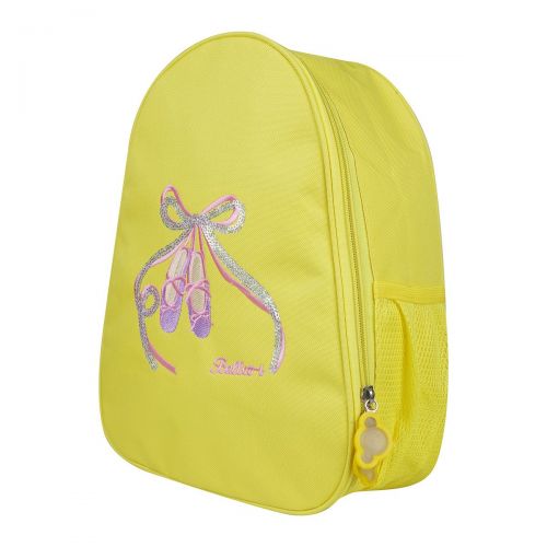  FEESHOW Girls Kids Ballet Dance Backpack Shoes Embroidered School Shoulder Bag