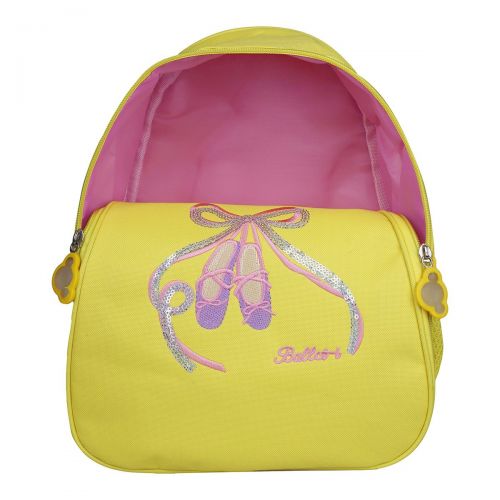  FEESHOW Girls Kids Ballet Dance Backpack Shoes Embroidered School Shoulder Bag