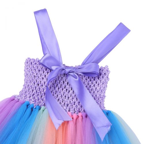  FEESHOW Kids Girls Halloween Princess Tutu Fancy Dress up Costumes Cosplay Party Outfits with Headband