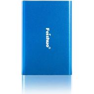 FEISHUO Portable External Hard Drive USB3.0 SATA HDD Storage (500G, Black)