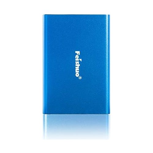  FEISHUO Portable External Hard Drive 1tb, HDD USB 3.0 for PC, Mac, Windows, Linux, Android OS(1 Tb, Blue)