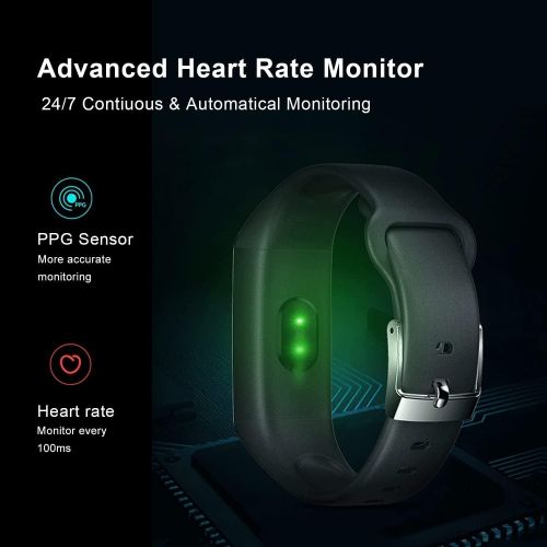  FEITAKE Fitness Tracker HR, Activity Fitness Trackers with Body Temperature Heart Rate Sleep Health Blood Pressure Monitor, IP68 Waterproof Calorie Steps Counter Tracker Pedometer Watch fo