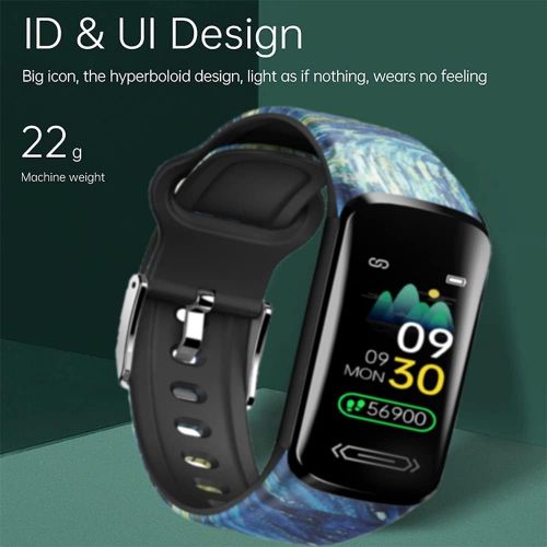  FEITAKE Fitness Tracker HR, Activity Fitness Trackers with Body Temperature Heart Rate Sleep Health Blood Pressure Monitor, IP68 Waterproof Calorie Steps Counter Tracker Pedometer Watch fo