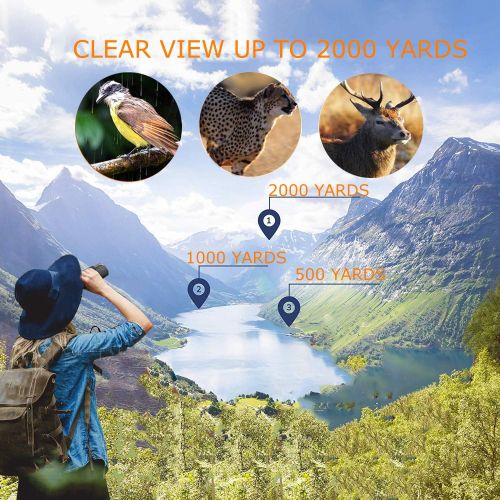  [아마존베스트]FELICON Monocular Telescope, 10-300X32 High Power Compact Portable Pocket HD BAK4 Prism Tripod Monocular with Weak Night Vision for Adults and Kids,Zoom Monocula Waterproof for Bird Watchi