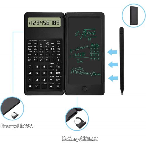  FELIMAI Scientific Calculator - Calculator with Notepad 10-Digit LCD Display Electronic Office Calculator Advanced Engineering Scientific Calculators for Students Office High School or Col