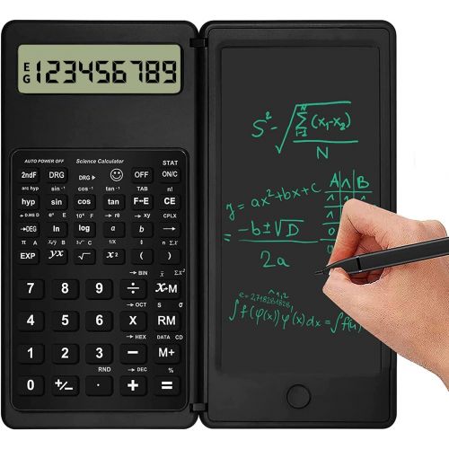  FELIMAI Scientific Calculator - Calculator with Notepad 10-Digit LCD Display Electronic Office Calculator Advanced Engineering Scientific Calculators for Students Office High School or Col