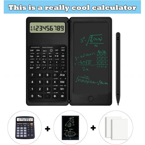  FELIMAI Scientific Calculator - Calculator with Notepad 10-Digit LCD Display Electronic Office Calculator Advanced Engineering Scientific Calculators for Students Office High School or Col