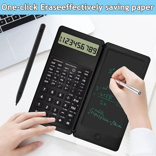  FELIMAI Scientific Calculator - Calculator with Notepad 10-Digit LCD Display Electronic Office Calculator Advanced Engineering Scientific Calculators for Students Office High School or Col