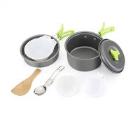 FENGMM Camping Cookware Outdoor Cookware Set Camping Tableware Cooking Set Travel Tableware Cutlery Utensils Hiking Picnic Set,A