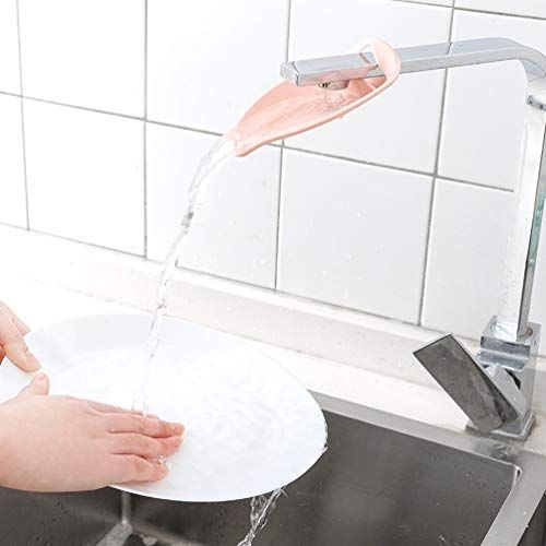  [아마존베스트]Faucet Extender - Safe Fun Hand-Washing Solution for Babies, Toddlers, Kids and Children, Teach Your Kids Good Sanitation Habits, Beige, Pink, Gray, Set of 3 -by FENGWANGLI