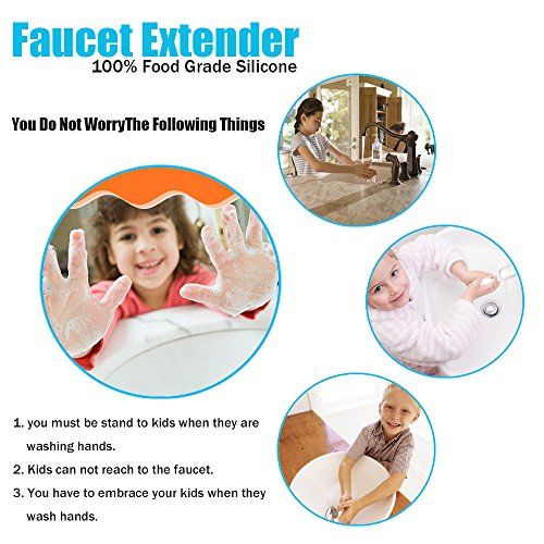  [아마존베스트]Faucet Extender - Safe Fun Hand-Washing Solution for Babies, Toddlers, Kids and Children, Teach Your Kids Good Sanitation Habits, Beige, Pink, Gray, Set of 3 -by FENGWANGLI
