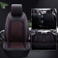 FENGWUTANG Car Seat Cushion Cover,Universal Leather Waterproof Front and Rear 5 Seats Full Set Car Seat Covers for Most Cars SUV Van