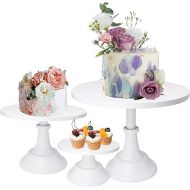 3-Set Cake Stands, White Dessert Display Plate Cupcake Stands for Baby Shower Wedding Birthday Party Celebration Home Decor