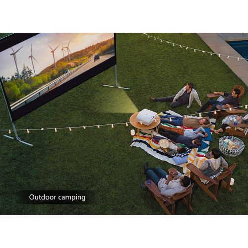  Fast Folding Portable Projector Screen  FEZIBO 100 inch 16:9 HD Portable Projection Screen with Adjustable Stand Legs for IndoorOutdoor Movie Theater with Stand Legs and Carry Ba