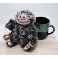 /FFStoys Toy Goblin Stuffed Animals monster sculpture artwork soft toy troll gift Plushies hand made cute fairy tale present toy clay art doll