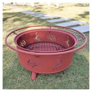 FGVDJ Outdoor Bowl Barbecue Rack Wood Stove Garden Firewood Bonfire Rack Home Charcoal Heating Stove Carbon Grill Brazier