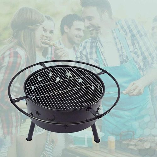  FGVDJ Bonfire Party Big Brazier Outdoor Barbecue Courtyard Charcoal Heating Stove Grilling Stove Wood Stove Wood Firewood Camp Brazier