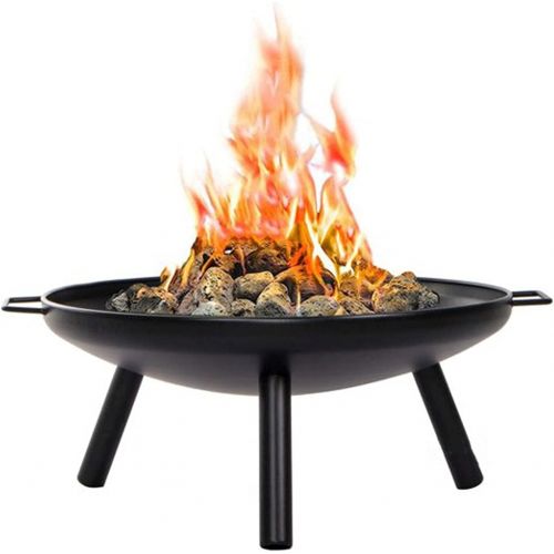  FGVDJ Multifunctional Fire Pit, Round Metal Firepit Stove, Wood & Charcoal Burning Outdoor Heating Brazier Fire Pit Bonfire Pit for Camping, Outdoor Heating, Bonfire and Picnic