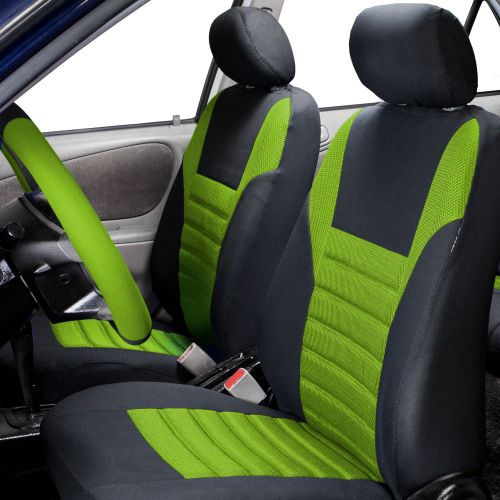  FH Group, Air Mesh Auto Car Seat Covers for Sedan SUV Van Front Buckets, 2 Front Bucket Covers, 11 Colors