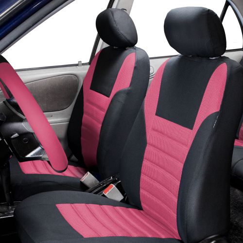  FH Group, Air Mesh Auto Car Seat Covers for Sedan SUV Van Front Buckets, 2 Front Bucket Covers, 11 Colors