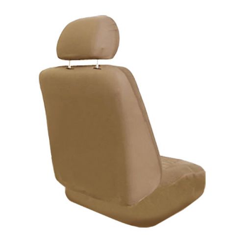  FH Group Faux Leather Seat Covers, Pair, Tan