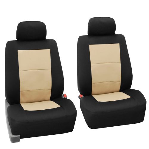  FH Group FH GROUP EVA Foam Premium Waterproof Full Set Car Seat Covers, Beige