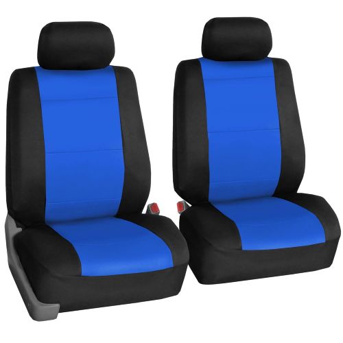  FH Group FH GROUP FH-FB083217 Three-Row Neoprene Waterproof Car Full Set Seat Covers, Airbag Ready and Split, Blue / Black- Fit Most Car, Truck, Suv, or Van