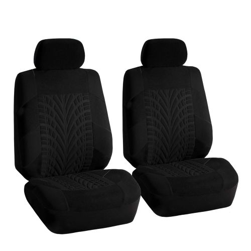  FH Group FH GROUP FH-FB071128 Complete Three Row Set Travel Master Seat Covers Beige / Black , (Airbag Ready & Rear Split) - Fit Most Car, Truck, Suv, or Van