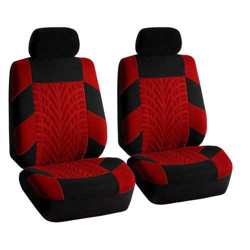  FH Group FH GROUP FH-FB071128 Complete Three Row Set Travel Master Seat Covers Beige / Black , (Airbag Ready & Rear Split) - Fit Most Car, Truck, Suv, or Van