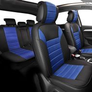 FH Group FB201BEIGE115 Beige Universal Fit Complete Set Car Seat Cushion Pad-Cloth