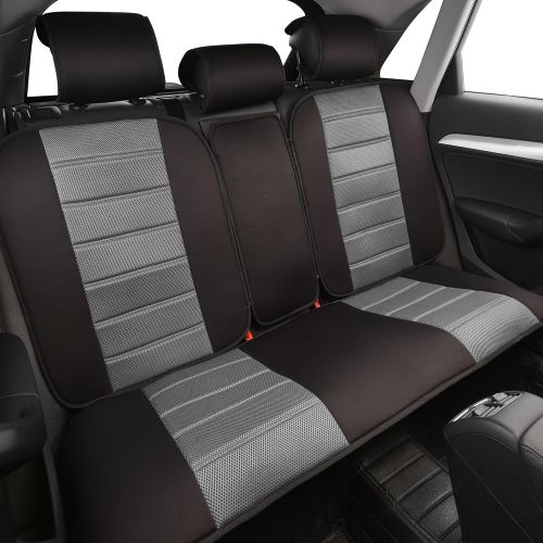  FH Group Universal Fit Complete Set Car Seat Cushion Pad - Cloth (Gray)