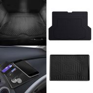 FH Group F16406 Premium Trimmable Rubber Cargo Mat w. FH3011 Silicone Anti-Slip Dash Mat, Black Color- Fit Most Car, Truck, SUV, or Van