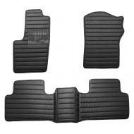 FH Group FM12088-BLACK-AVC Custom-fit Heavy-Duty Faux Leather Car Floor Mats Liners Anti-Slip Backing for 2014-2019 Jeep Grand Cherokee