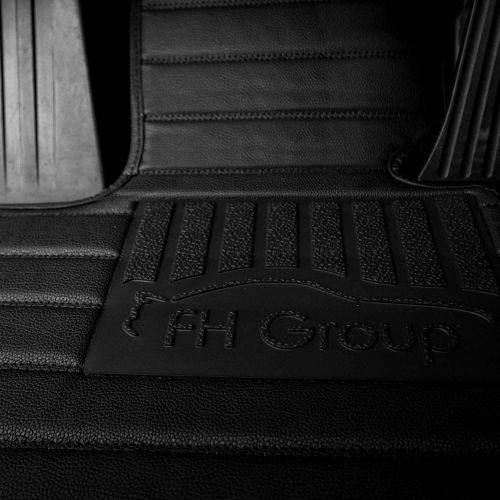  FH Group FM12088-BLACK-AVC Custom-fit Heavy-Duty Faux Leather Car Floor Mats Liners Anti-Slip Backing for 2014-2019 Jeep Grand Cherokee