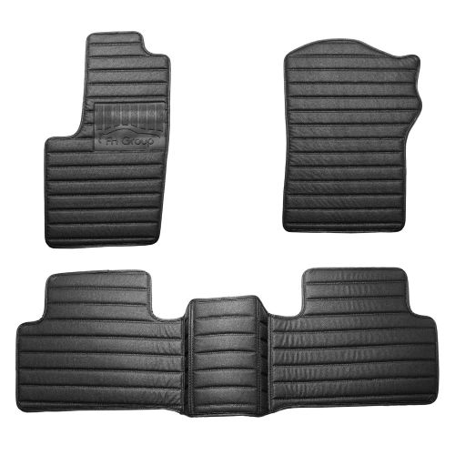  FH Group FM12088-BLACK-AVC Custom-fit Heavy-Duty Faux Leather Car Floor Mats Liners Anti-Slip Backing for 2014-2019 Jeep Grand Cherokee