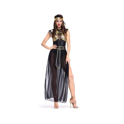  FHJQ Womens Vintage Arab Egyptian Princess Costume Cosplay Lace Classic Dress