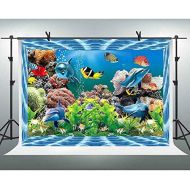 FHZON 10x7ft Colorful Underwater World Backdrops for Photography Fish School Coral Background Theme Party Wallpaper Video Studio Props XCFH429