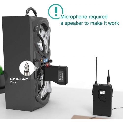  [아마존 핫딜] [아마존핫딜]FIFINE Wireless Microphone System, Wireless Microphone set with Headset and Lavalier Lapel Mics, Beltpack Transmitter and Receiver,Ideal for Teaching, Preaching and Public Speaking