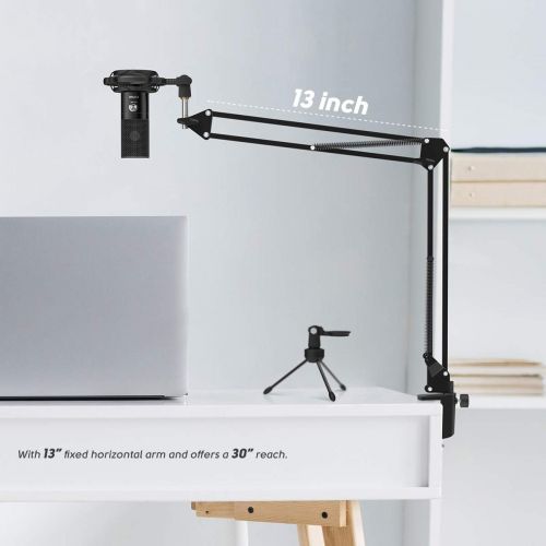  [아마존핫딜][아마존 핫딜] FIFINE Studio Condenser USB Microphone Computer PC Microphone Kit with Adjustable Scissor Arm Stand Shock Mount for Instruments Voice Overs Recording Podcasting YouTube Karaoke Gam