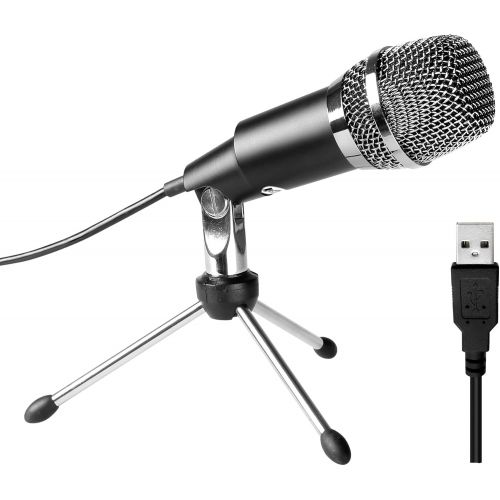  [아마존베스트]FIFINE USB Microphone, Plug and Play Home Studio USB Condenser Microphone for Skype, Recordings for YouTube, Google Voice Search, Games-Windows or Mac-K668