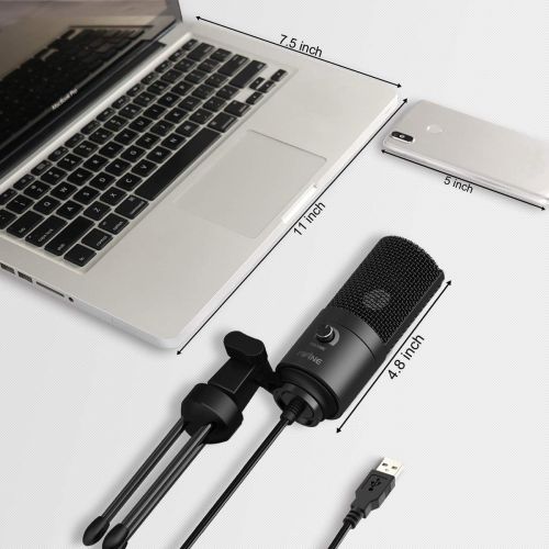  [아마존베스트]FIFINE USB Microphone,Fifine Metal Condenser Recording Microphone for Laptop MAC or Windows Cardioid Studio Recording Vocals, Voice Overs,Streaming Broadcast and YouTube Videos-K669B