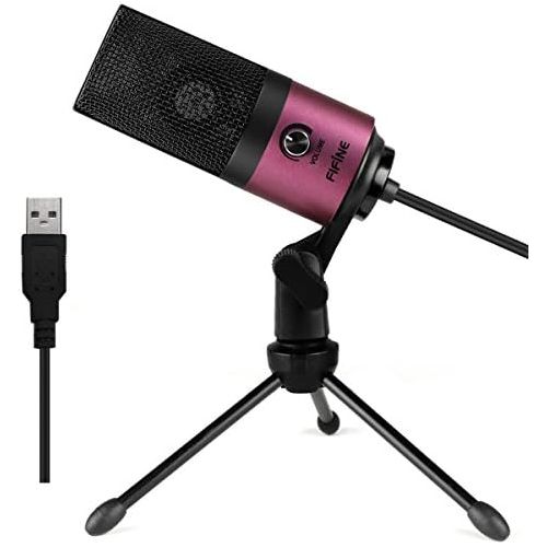  [아마존베스트]FIFINE Fifine USB Podcast Condenser Microphone Recording On Laptop, No Need Sound Card Interface and Phantom Power-K669