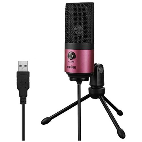  [아마존베스트]FIFINE Fifine USB Podcast Condenser Microphone Recording On Laptop, No Need Sound Card Interface and Phantom Power-K669