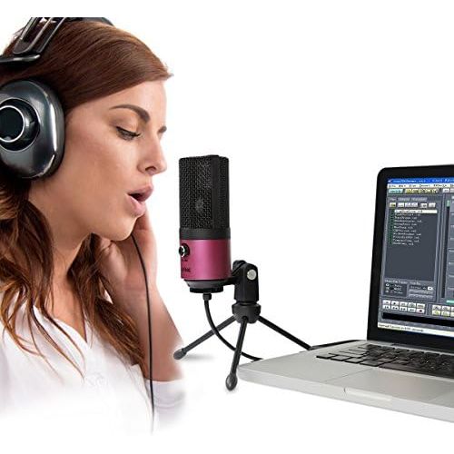  [아마존베스트]FIFINE Fifine USB Podcast Condenser Microphone Recording On Laptop, No Need Sound Card Interface and Phantom Power-K669