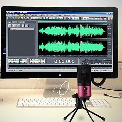  [아마존베스트]FIFINE Fifine USB Podcast Condenser Microphone Recording On Laptop, No Need Sound Card Interface and Phantom Power-K669
